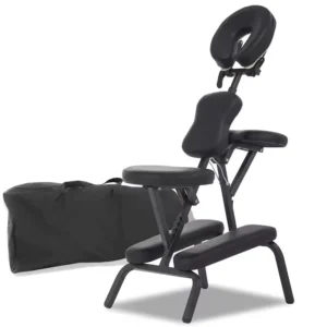 Lightweight Metal Frame Tattoo Chair with Adjustable Neck Massage Feature for Back Tattoos