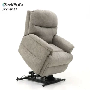 Linen Fabric Dual Motor Power Electric Medical Lift Recliner Chair with Zero Gravity and Massage for the Elderly
