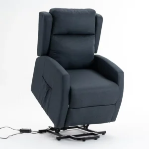 Living Room Electric Recliner Chair Push Back Fabric Lift Chair with Remote Control