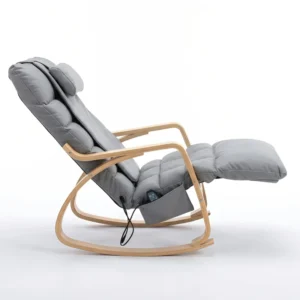 Living Room Furniture Luxury Electric Wooden Relaxer Recliner Rocking Chair with Massage