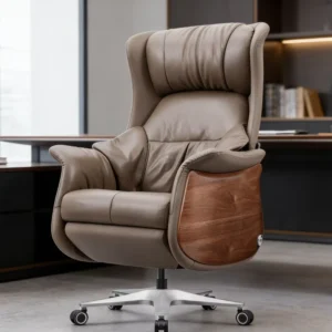 Luxurious Design Executive Office Chair Ergonomic Comfortable Massage Leather Chair With Handle Controller