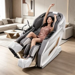 Luxurious High end Full Body Massage Calf Scraping Foot Kneading Leg Stretching Spacewalk Massage Chair 4D Massages Zero Gravity