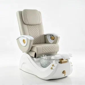 Luxurious New Design Nail Saloon Foot Spa Care Chair Electric Adjustable Reclining Massage Pedicure Spa Chair With LED Lights
