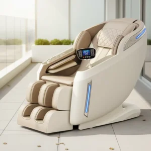 Luxury 3D Zero Gravity Massage Chair Full Body Space Capsule Design Music Sync Airbag Compression Electric Recliner
