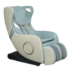 Luxury 3D Zero Gravity Small Massage Chair Electric Barber Armchair with Whole Body Comfort PU Leather