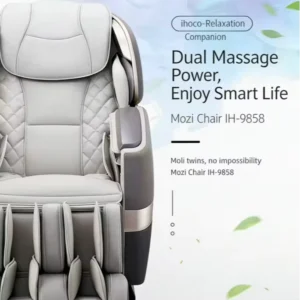 Luxury 4D Heat Massage Chair 14 Sensors 135CM Track 7 Inch LCD 35 Auto Programs Spine Care Deep Tissue Modern Living Room
