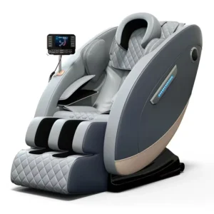 Luxury 8D Full Body Massage Chair with Shiatsu Heating Rolling Air Pressure & Foot Spa Foldable Design for Waist Application
