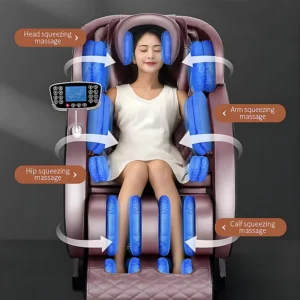Luxury Airbag Massage 3D Zero Gravity Manual Wired Control Message Chair Massager 4D Full Body & Foot Massage with Low Price