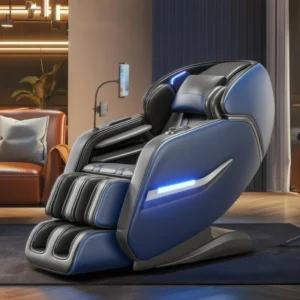 Luxury Airbag Shiatsu Heating Neck Head Foot Massaging SL Track Zero Gravity Full Body Massage Chair