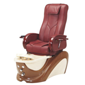 Luxury Beauty Salon Equipment Foot SPA Manicure Chair Red Massage Pedicure Chair