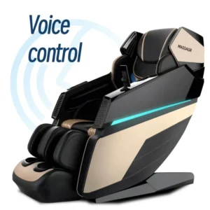 Luxury Black SL Track Heated Body Scan Zero Gravity Roller 4D Massage Chair with Speaker