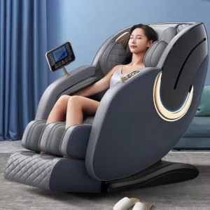 Luxury Commercial 3D Zero Gravity Coin Operated Massage Chair with Body Stretch and Heat for Leg and Waist Made Leather