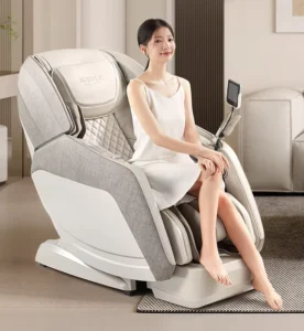 Luxury Dual Core Engine Electric Massage Chair 4D Mechanism Full Body Zero Gravity Recliner for Home Use