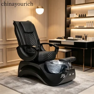 Luxury Durable Stainless Steel Beauty Nail Salon Foot Spa Massage Manicure Station Pedicure Chair