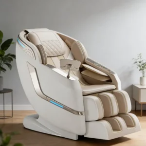 Luxury Electric 4D Shiatsu Massage Chair Zero Gravity Full Body Hot Compress PU Leather Wireless Remote Control Professional SL