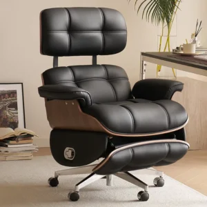 Luxury Electric Genuine Cowhide Office Chair Modern Boss CEO Executive Electric Recliner Large Chair