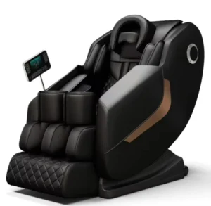 Luxury Electric Lounge Chair Leather Space Capsule Full Body AI Touch Finger Massage Zero Gravity 8D LCD