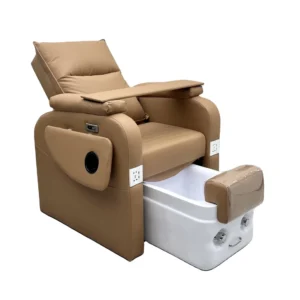 Luxury Electric Massage Chair USB Integrated Foot Spa Reclining Pedicure Station for Beauty Salons