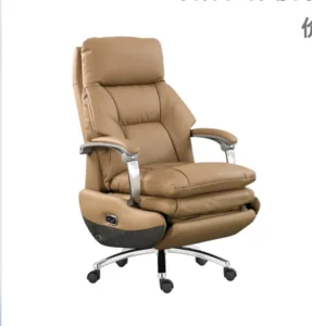 Luxury Electric Massage Leather Boss Chair Study Computer Chair