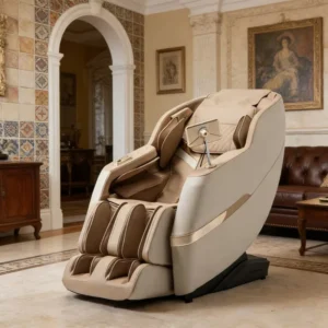 Luxury Champagne Gold Smart Massage Chair Home Automatic Zero Gravity Full Body Multi Function Recliner