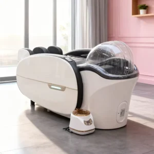 Luxury Electric Vibration Massage Bed & Shampoo Chair & Shampoo Bed with Modern Design for Salon and Barber Shop and Beauty Use