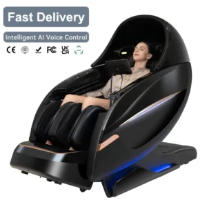 Luxury Electric Zero Gravity Full Body Massager Dual Core Massage Chair 4D SL Track Heated Massage Chair