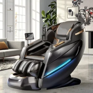 Luxury Full Body 4D Massage Chair Zero Gravity & SL Track Electric 3D with Bluetooth Voice Control & Timing Control
