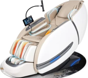 Luxury Full Body Dual 3D+4D AI Smart Massage Chair Ergonomic SL Track Zero Gravity Graphene Heat Therapy 24 Programs Touchscreen