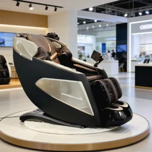 Luxury Full Body Zero Gravity 4D Heated Massage Chair Musical Function Compact Design PU Leather 110-240V for Home Use