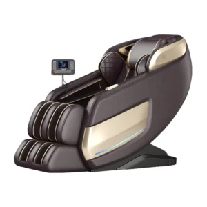 Luxury Full body Automatic Multi functional Massage Chair Air Pressure Wheels Shoulder Leg Kneading Massage Musical Function