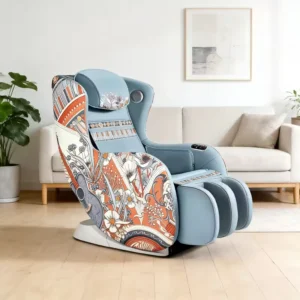 Luxury Handcrafted Massage Chair with Aurora Pattern & 3D Flexible Manipulator for Premium Home Use