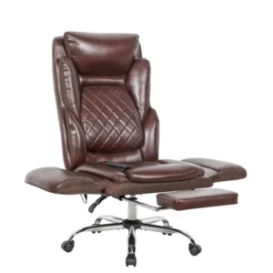 Luxury High Back Massage Office Chair Executive Recliner with Heating Function and Padded Synthetic Leather Seat
