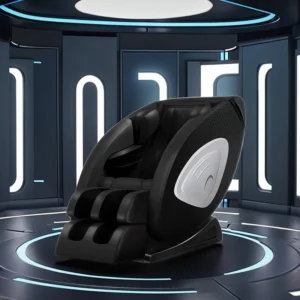 Luxury Home Office 3D Zero Gravity Space Capsule Full Body Accent Sofa Shiatsu Massage Chair PU Leather Portable Track Sl