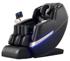 Luxury Home Spa Full Body 4D Zero Gravity SL Track Electric Shiatsu Massage Chair PU Leather Trendy Sofa Style Massager