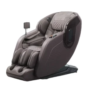 Luxury Intelligent 4D Stretching Massage Chair Automatic Zero Gravity Heating Bluetooth Music PU Leather Material for Body