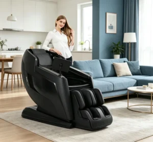 Luxury K21 4D Full Body Power Lift Recliner Massage Chair Zero Gravity Electric Shiatsu Massage Music Function