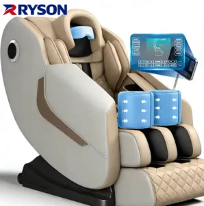 Luxury Leather Electric 8D Zero Gravity Full Body Airbag Massage Chair Infrared Physiotherapy Automatic Programs New Design Free