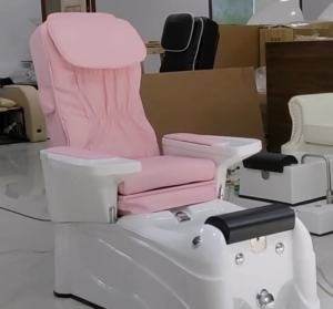 Luxury Manicure Station with Foot Massage Features Throne Nail Salon Pedicure SPA Chair