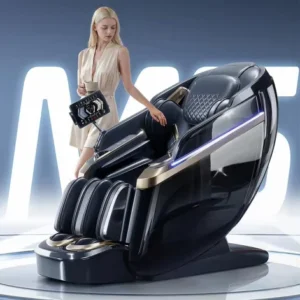 Luxury Massage Chair Finger Press Zero Gravity Electric SL Track Massage Chair Body Massage Chair with Bluetooth Music Home