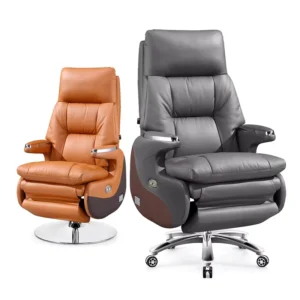Luxury Massage Chair High Quality Big Boss Chair Electric Genuine Leather Office Chair