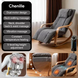 Luxury Massage Chair Home Office Electric Recliner Whole Body Spa Pro Rocking Massage Chair