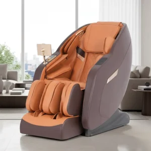 Luxury Modern 4D Zero Gravity Full Body Massage Chair Multi Modes SL Tracking PU Leather Musical Function 1 Year Warranty