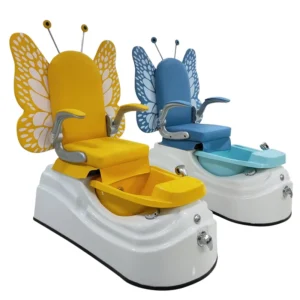 Luxury Modern Custom Portable Multifunction Foot Spa Massage Kids Nails Small Yellow Pedicure Chairs
