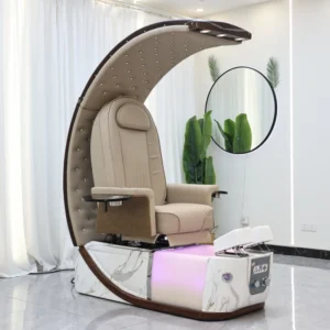Luxury Modern Professional Beauty Manicure Nail Salon Throne Lay Down Electric Foot Spa Massage Pedicure Chair