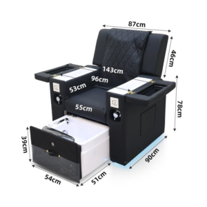 Luxury Multi Function Salon Pedicure Chair with Foot Massage and SPA Design