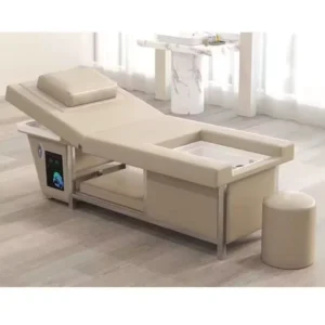 Luxury Multifunction Massage Room Shampoo Chair Electric Hydraulic Lifting Descending Washing Bed Foot Spa Basin Power coated