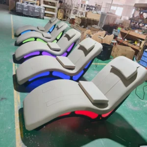 Luxury Music Leisure Chair Ergonomic Lounge Chair with Speaker and Vibration Massage for Spa and Hotel