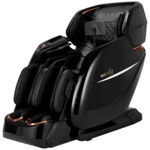 Luxury Musical Function Massage Chair Multifunctional PU Leather 4D Zero Gravity Full Body