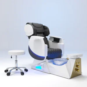 Luxury Nail Salon Equipment Human Touch Massage Foot Bath Chair Modern Electric Reclining Adjustable Manicure Pedicure Chair