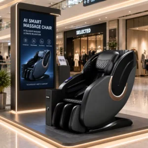 Luxury PU Leather Vending Massage Chair Commercial Use Coin Bill Operated Full Body 4D Zero Gravity Intelligent Voice